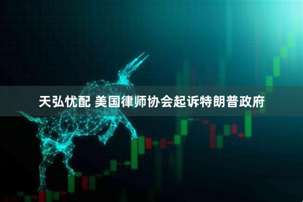 天弘忧配 美国律师协会起诉特朗普政府