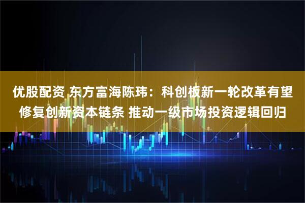 优股配资 东方富海陈玮：科创板新一轮改革有望修复创新资本链条 推动一级市场投资逻辑回归