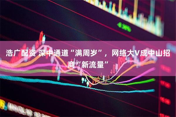 浩广配资 深中通道“满周岁”，网络大V成中山招商“新流量”